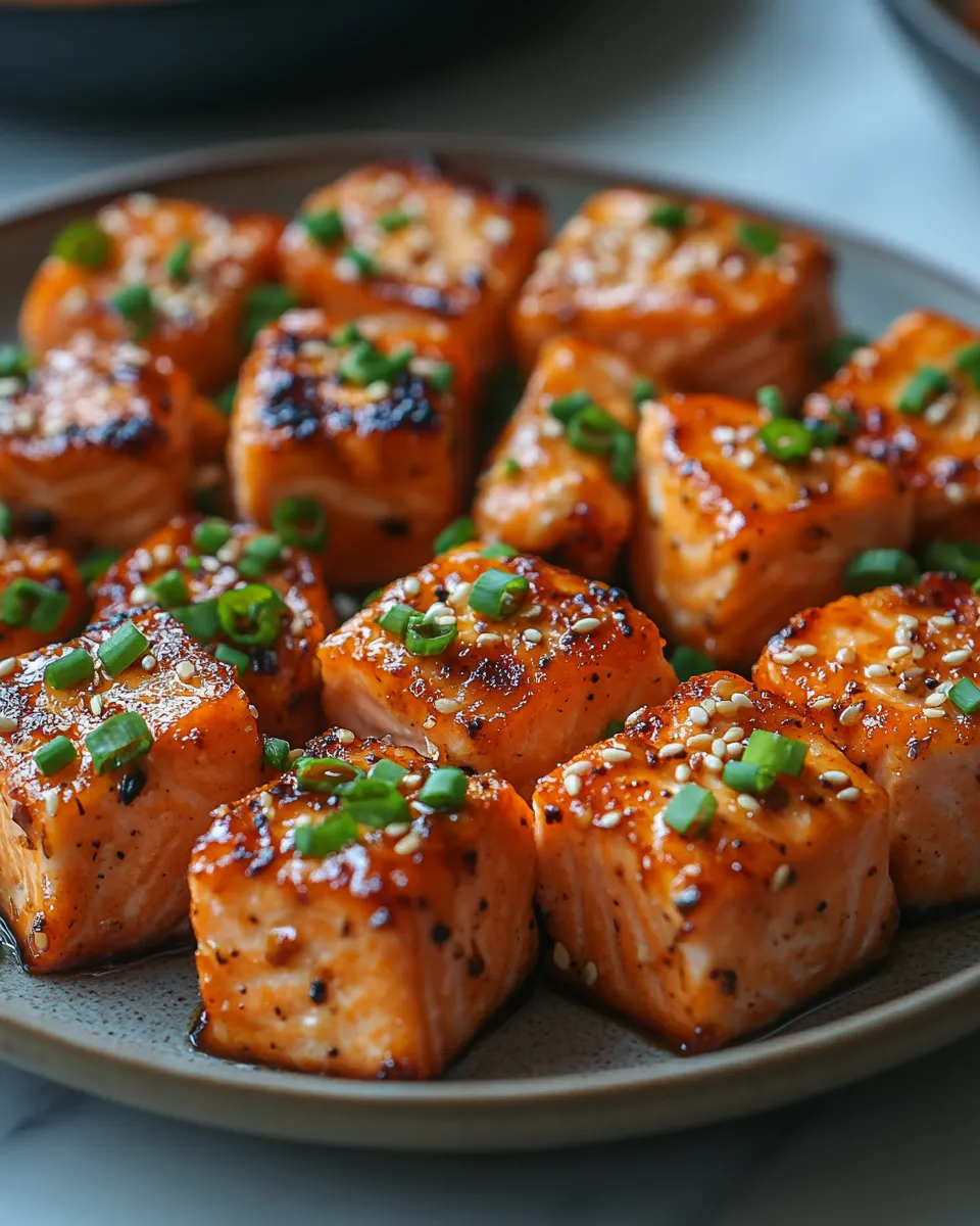 Famous Honey Garlic Salmon Bites – Crave-Worthy Bites