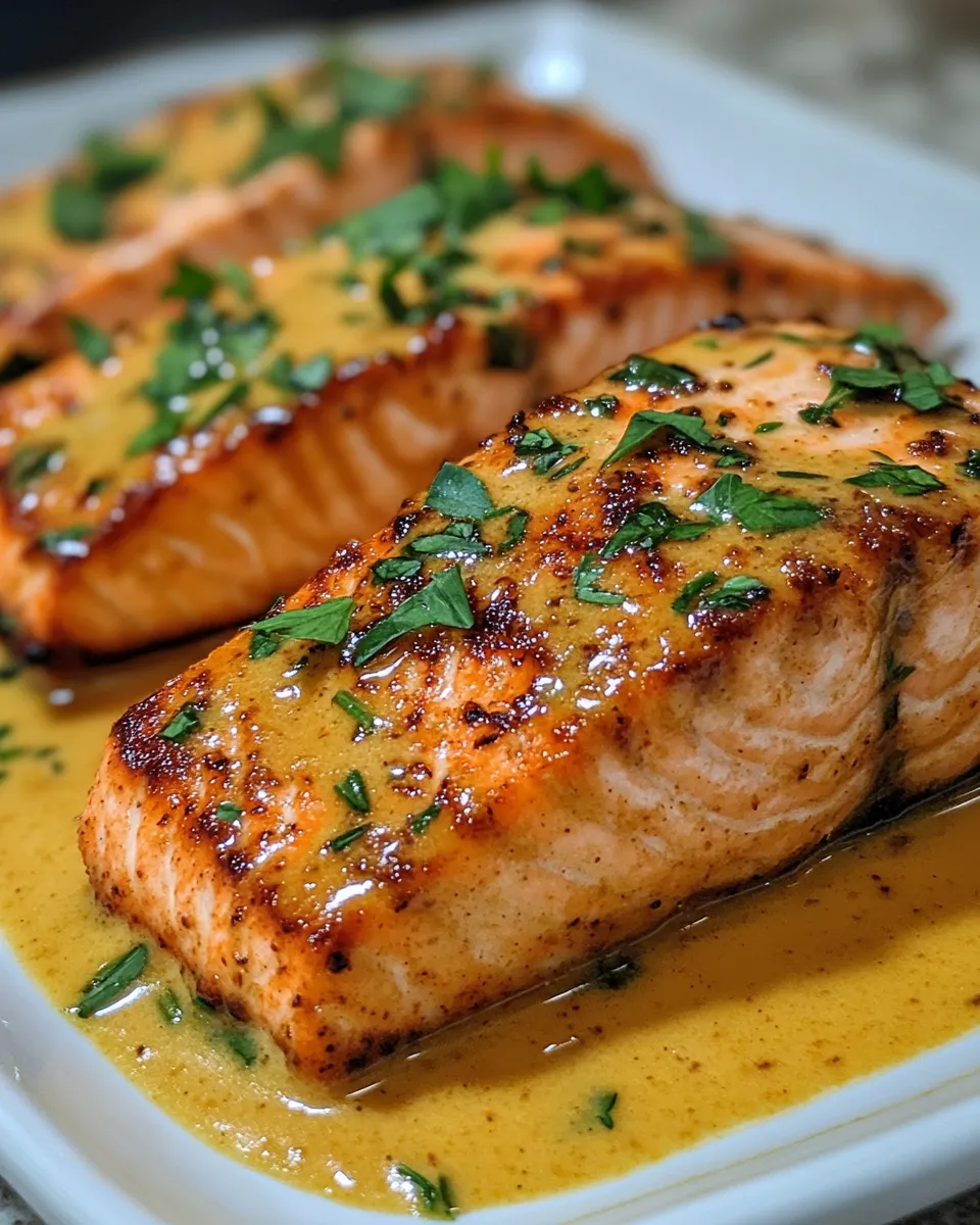 Famous Coconut Curry Salmon with Garlic Butter Crave Worthy Favorite
