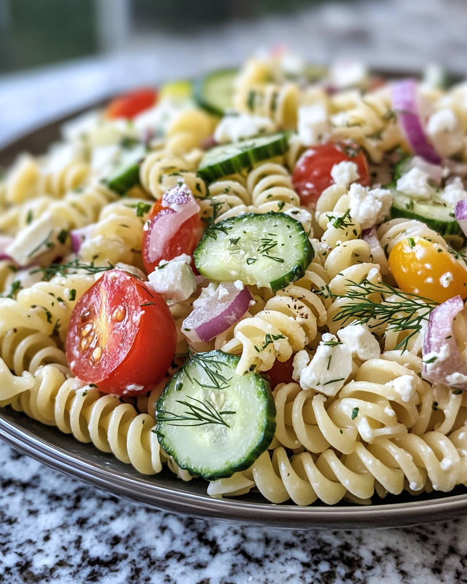 Ultimate Fresh Cucumber Pasta Salad Cool Summer Favorite
