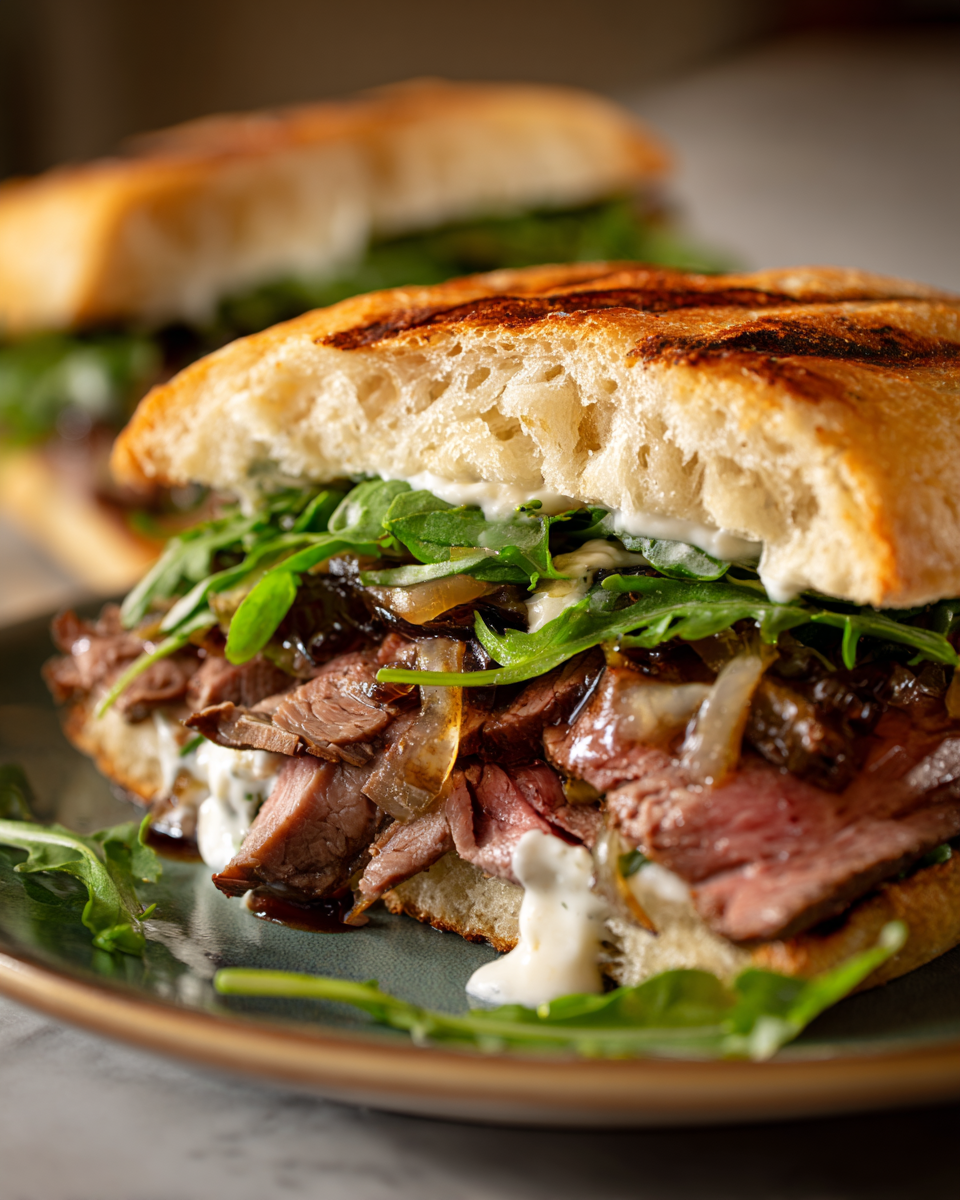 Ultimate Gourmet Roast Beef Panini Crispy Melty Perfection