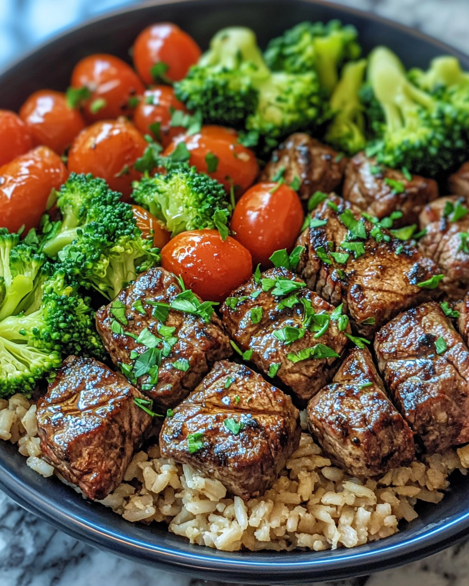 Epic Healthy Clean High Protein Garlic Balsamic Steak Bites Meal Prep Clean Eating Win